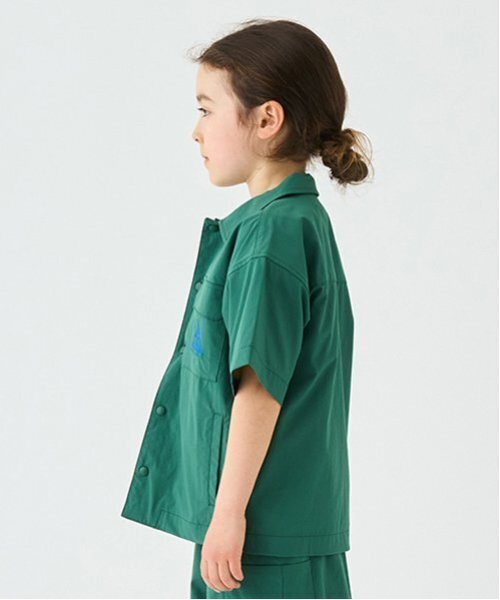 minimal（ミニマル）の「【4WAY】ストレッチハーフスリーブシャツ（シャツ/ブラウス・キッズ・ネイビー/グリーン/ホワイト系/オレンジ・140cm/120cm/110cm/100cm/130cm）」の18枚目の写真
