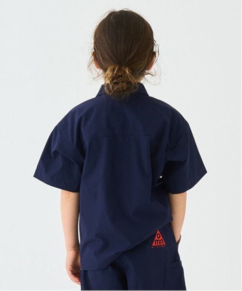 minimal（ミニマル）の「【4WAY】ストレッチハーフスリーブシャツ（シャツ/ブラウス・キッズ・ネイビー/グリーン/ホワイト系/オレンジ・140cm/120cm/110cm/100cm/130cm）」の22枚目の写真