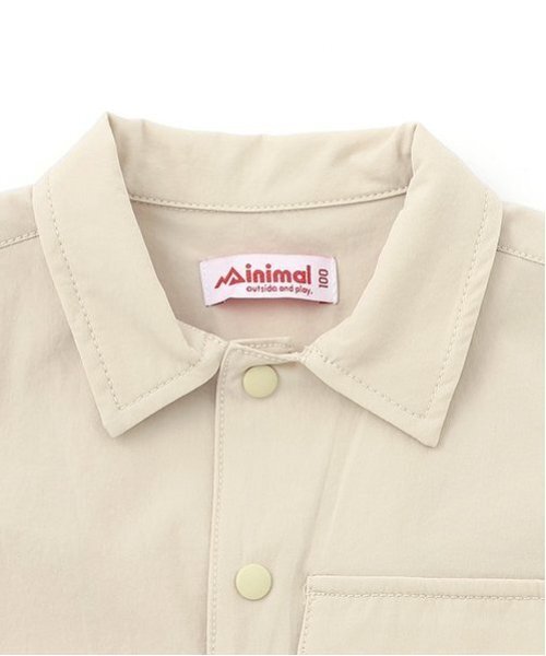 minimal（ミニマル）の「【4WAY】ストレッチハーフスリーブシャツ（シャツ/ブラウス・キッズ・ネイビー/グリーン/ホワイト系/オレンジ・140cm/120cm/110cm/100cm/130cm）」の8枚目の写真