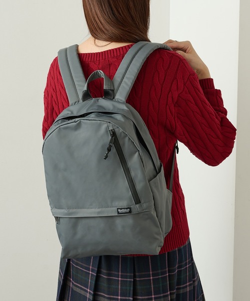 Healthknit Product（ヘルスニットプロダクト）の「【Healthknit Product】ヘルスニット 撥水ナイロンMINI11ポケットリュック HKB-1182B（バックパック/リュック・メンズ・ラベンダー/パープル/オリーブ/グレー/グレイッシュベージュ/ネイビー/ブラック・FREE）」の2枚目の写真