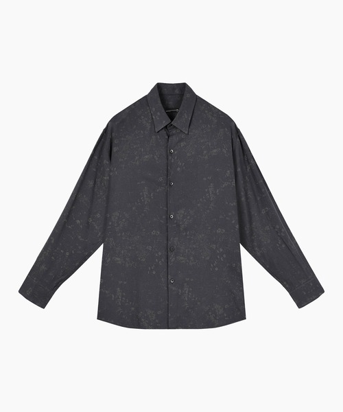 LAD MUSICIAN（ラッドミュージシャン）の「SMALL FLOWER BIG SHIRT（シャツ/ブラウス・メンズ・ブラック/パープル系・44/46/42）」の2枚目の写真