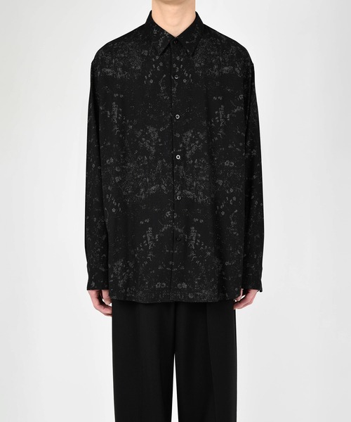 LAD MUSICIAN（ラッドミュージシャン）の「SMALL FLOWER BIG SHIRT（シャツ/ブラウス・メンズ・ブラック/パープル系・44/46/42）」の3枚目の写真