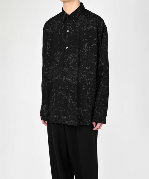 LAD MUSICIAN（ラッドミュージシャン）の「SMALL FLOWER BIG SHIRT（シャツ/ブラウス・メンズ・ブラック/パープル系・44/46/42）」の4枚目の写真