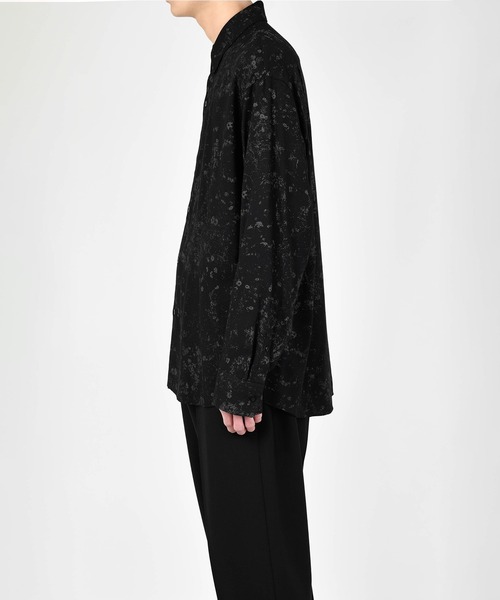 LAD MUSICIAN（ラッドミュージシャン）の「SMALL FLOWER BIG SHIRT（シャツ/ブラウス・メンズ・ブラック/パープル系・44/46/42）」の5枚目の写真