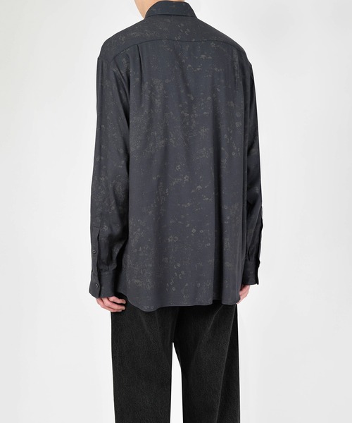 LAD MUSICIAN（ラッドミュージシャン）の「SMALL FLOWER BIG SHIRT（シャツ/ブラウス・メンズ・ブラック/パープル系・44/46/42）」の11枚目の写真