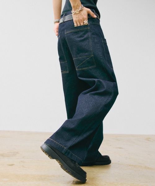the mad shop デニムパンツ INTERI センタープレスデニムパンツ（デニムパンツ）｜Whim Gazette