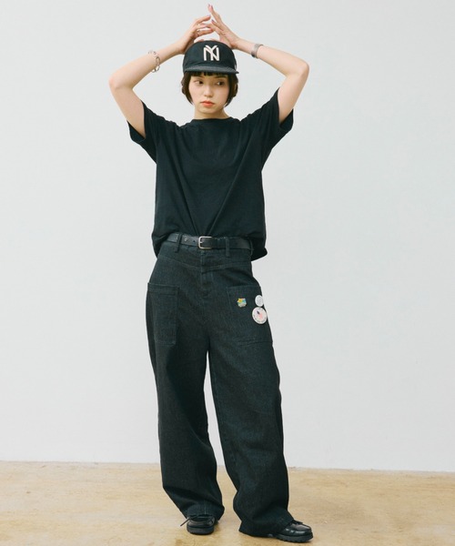 INTER FACTORY(インターファクトリー)の「HIROKI - ダブルポケットデニムパンツ made in INTERFACTORY(デニムパンツ・メンズ・インディゴブルー/ブラック・MEDIUM/LARGE)」の13枚目の写真