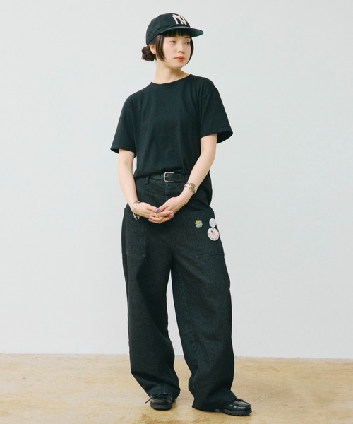 INTER FACTORY(インターファクトリー)の「HIROKI - ダブルポケットデニムパンツ made in INTERFACTORY(デニムパンツ・メンズ・インディゴブルー/ブラック・MEDIUM/LARGE)」の14枚目の写真