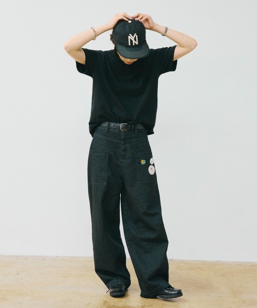 INTER FACTORY(インターファクトリー)の「HIROKI - ダブルポケットデニムパンツ made in INTERFACTORY(デニムパンツ・メンズ・インディゴブルー/ブラック・MEDIUM/LARGE)」の15枚目の写真