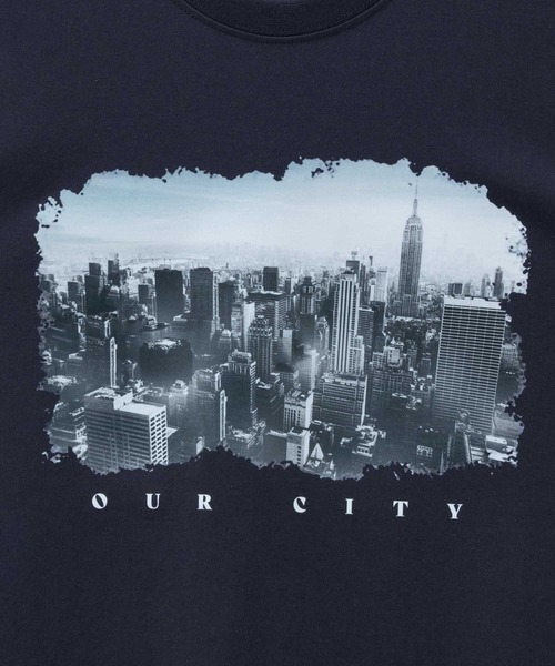 Mac-House(マックハウス)の「T-GRAPHICS フォトプリント半袖Tシャツ(Tシャツ/カットソー・メンズ・アイボリー/グレー/ブラック/ホワイト/チャコールグレー・S/M/L/XL)」の7枚目の写真