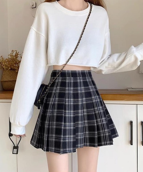 Lace Ladies(レースレディース)の「タータンチェック ボックス プリーツ ミニ スカート(スカート・レディース・レッド/グレー・XS/XL/L/M/S)」の8枚目の写真