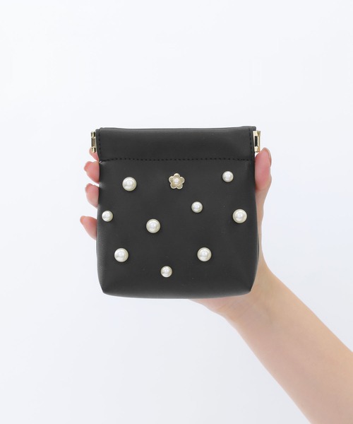 すぐ届く MARY QUANT* スムースセットパール バネクチポーチ スムースセットパール バネクチポーチ（ポーチ）｜MARY QUANT