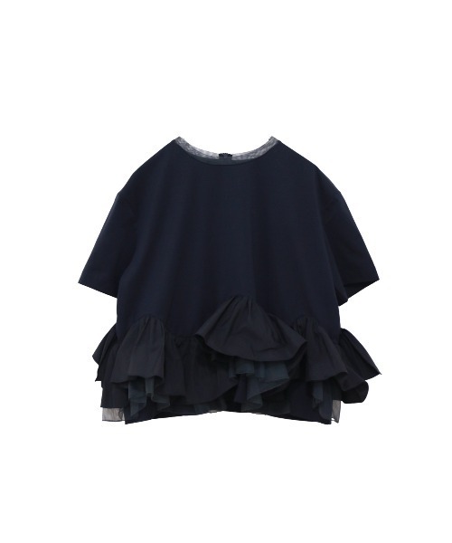 Marilyn Moon 2wayシアースパイラルラッフルブラウス セール】2wayシアースパイラルラッフルブラウスジャケット