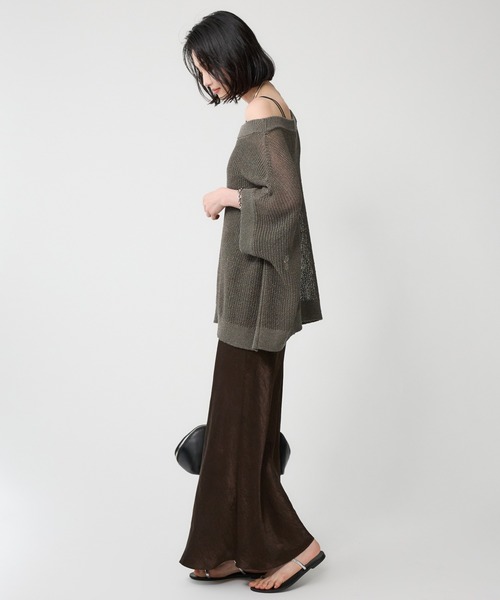 BABYLONE(バビロン)の「ヴィンテージサテンスカート(スカート・レディース・ブラウン/サックスブルー/ゴールド・38inch/36inch)」の11枚目の写真