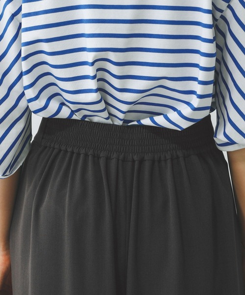 GLOBAL WORK（グローバルワーク）の「リラックススマートフレアワイドパンツ/290015（その他パンツ・レディース・モカ/スミクロ/ネイビー・REGULAR/SHORT）」の19枚目の写真