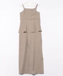 STYLEBLOCK（スタイルブロック）の「リネンタッチレイヤードキャミオールインワン（サロペット/オーバーオール）」