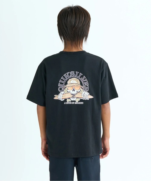 Quiksilver(クイックシルバー)の「SKULL FEATS ST YOUTH /クイックシルバーキッズバックプリント半袖Tシャツ(Tシャツ/カットソー・キッズ・ホワイト/ブラック・150/140/160/130)」の2枚目の写真