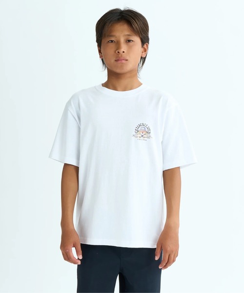 Quiksilver(クイックシルバー)の「SKULL FEATS ST YOUTH /クイックシルバーキッズバックプリント半袖Tシャツ(Tシャツ/カットソー・キッズ・ホワイト/ブラック・150/140/160/130)」の3枚目の写真