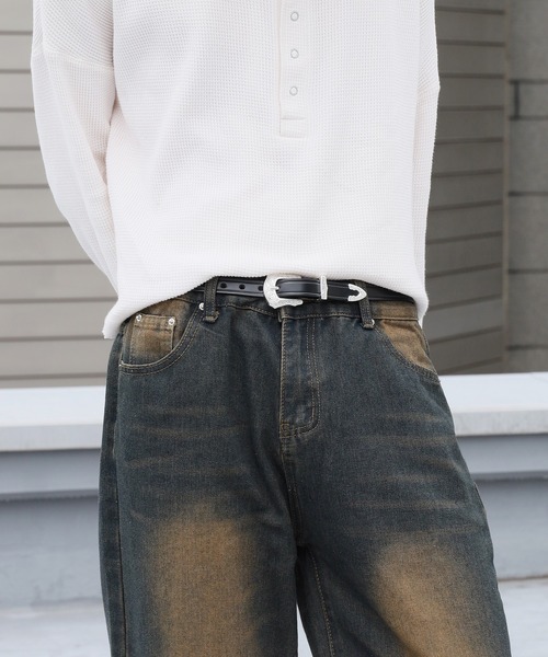 TORY LEATHER/トリーレザー 3/4' Bridle Leather Silver Buckle Set