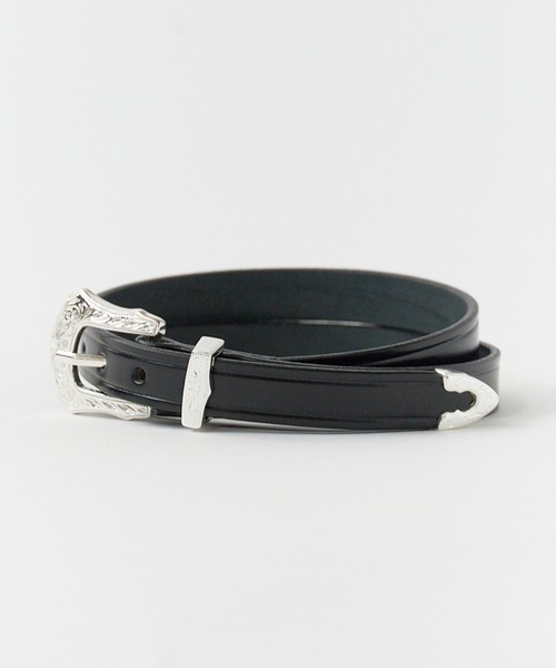 TORY LEATHER（トリーレザー）の「TORY LEATHER/トリーレザー 3/4" Bridle Leather Silver Buckle Set Belt ベルト 2026年 夏 夏服（ベルト・レディース・ブラウン/ブラック・28/30/32/34）」の7枚目の写真