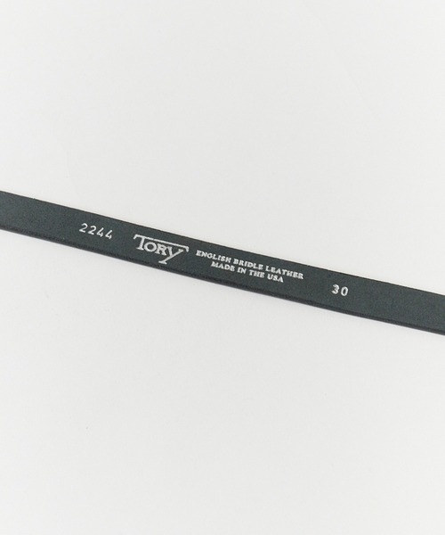 TORY LEATHER（トリーレザー）の「TORY LEATHER/トリーレザー 3/4" Bridle Leather Silver Buckle Set Belt ベルト 2026年 夏 夏服（ベルト・レディース・ブラウン/ブラック・28/30/32/34）」の3枚目の写真