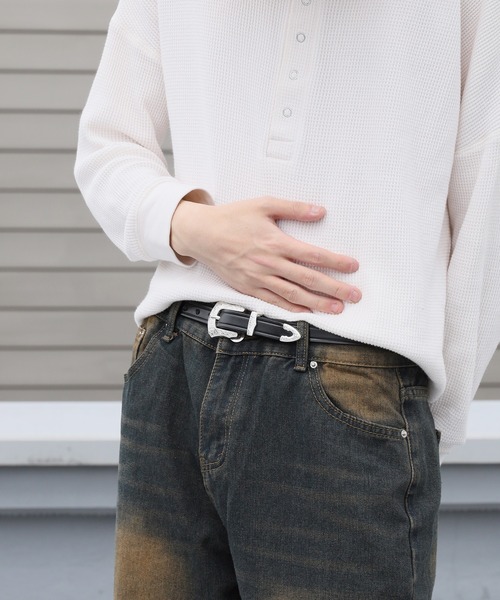 TORY LEATHER（トリーレザー）の「TORY LEATHER/トリーレザー 3/4" Bridle Leather Silver Buckle Set Belt ベルト 2026年 夏 夏服（ベルト・レディース・ブラウン/ブラック・28/30/32/34）」の13枚目の写真
