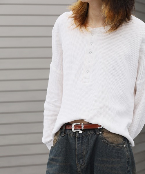 TORY LEATHER（トリーレザー）の「TORY LEATHER/トリーレザー 3/4" Bridle Leather Silver Buckle Set Belt ベルト 2026年 夏 夏服（ベルト・レディース・ブラウン/ブラック・28/30/32/34）」の16枚目の写真