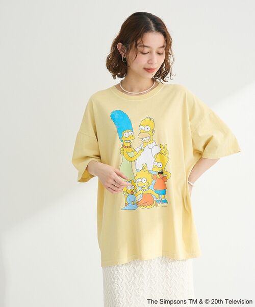 The Simpsons(ザ・シンプソンズ)の「The SimpsonsピグメントプリントTEE(Tシャツ/カットソー・レディース・イエロー/チャコールグレー/レッド・FREE)」の4枚目の写真