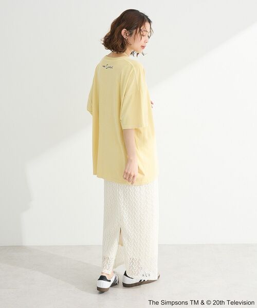 The Simpsons(ザ・シンプソンズ)の「The SimpsonsピグメントプリントTEE(Tシャツ/カットソー・レディース・イエロー/チャコールグレー/レッド・FREE)」の7枚目の写真
