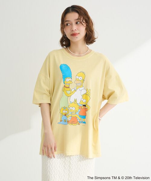 ザ・シンプソンズ 総柄 Tシャツ イエロー 00s ザ・シンプソンズ 総柄 Tシャツ イエロー 00s