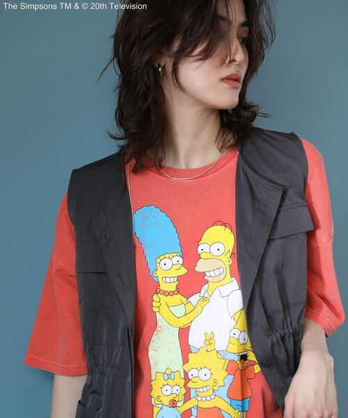 セール】The SimpsonsピグメントプリントTEE（Tシャツ