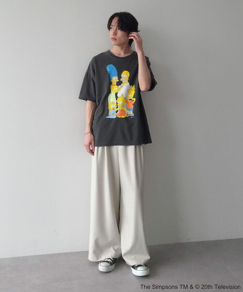 The Simpsons(ザ・シンプソンズ)の「The SimpsonsピグメントプリントTEE(Tシャツ/カットソー・レディース・イエロー/チャコールグレー/レッド・FREE)」の18枚目の写真