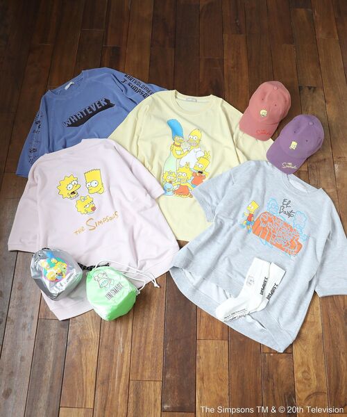 The Simpsons(ザ・シンプソンズ)の「The SimpsonsピグメントプリントTEE(Tシャツ/カットソー・レディース・イエロー/チャコールグレー/レッド・FREE)」の21枚目の写真