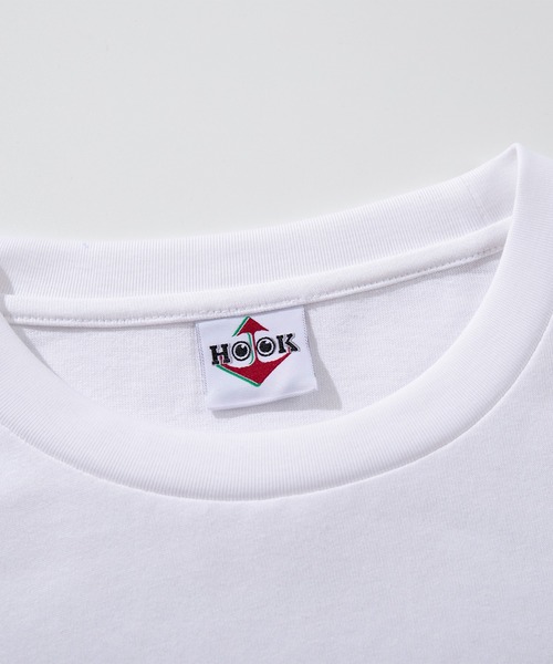 HOOK（フック）の「HOOK -original-　DOGワンポイント刺繍ロンTEE（Tシャツ/カットソー・メンズ・グリーン/ブラック/ライトベージュ/オフホワイト/ライトブルー/ホワイト・LARGE/MEDIUM/X-LARGE）」の19枚目の写真