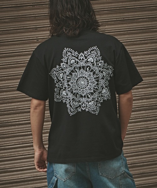 メンズ Tシャツ バックプリント グラフィックプリント 半袖a1290 セール】オールジェンダー 半袖 バック プリント グラフィック T