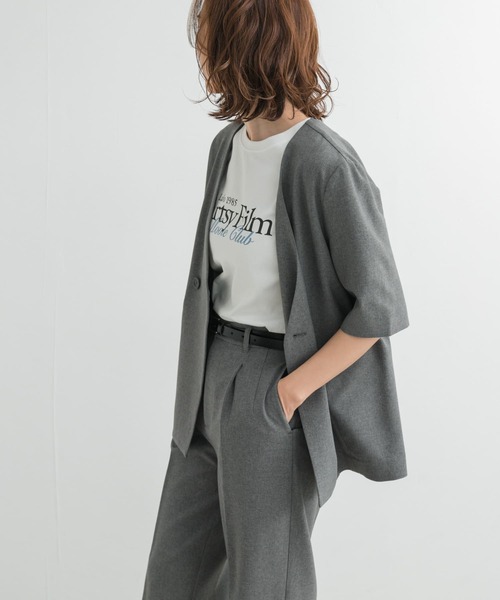UR TECH DRYLUXEハーフスリーブジャケットアーバンリサーチドアーズ セール】『UR TECH DRYLUXE』ハーフスリーブジャケット（その他