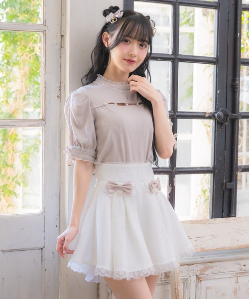 ROJITA(ロジータ)の「リボン付キラキラスカパン(スカート・レディース・ブラック/グレー/ホワイト・FREE)」の18枚目の写真