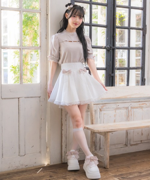 ROJITA(ロジータ)の「リボン付キラキラスカパン(スカート・レディース・ブラック/グレー/ホワイト・FREE)」の20枚目の写真