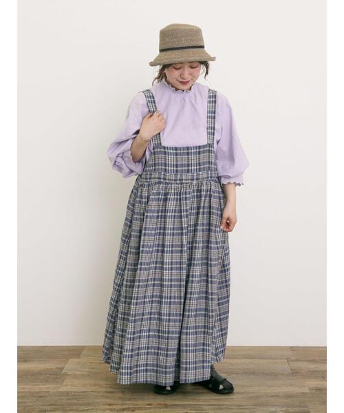 Cross×Linen ジャンスカ セール】【Cross×Linen】ジャンスカ（ジャンパースカート