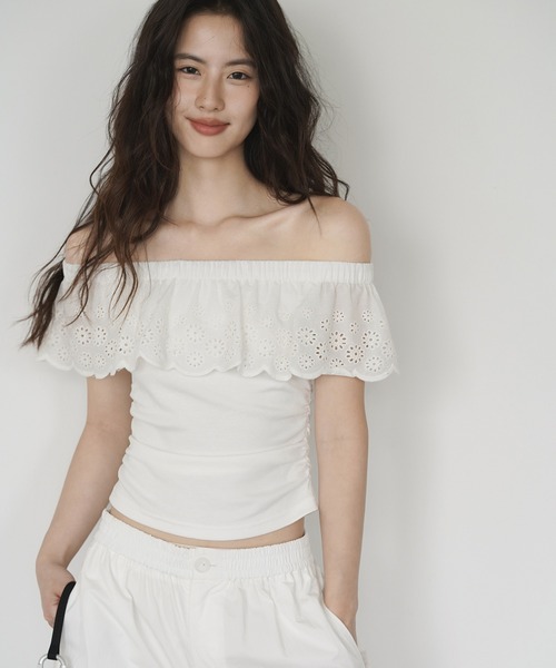 machatt オフショルダートップス（エクリュ） オフショルダートップス（エクリュ） | MACHATT ONLINE STORE