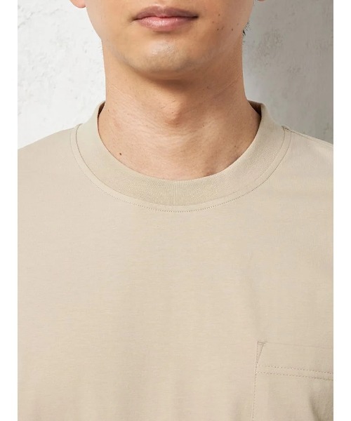 HARUYAMA(ハルヤマ)の「【WEB限定】 ポケット付き 半袖 Tシャツ スロープネック冷感 TOKYO RUN(Tシャツ/カットソー・メンズ・ブラック/ベージュ/ブルー/ホワイト・LL/L/M/3L)」の8枚目の写真