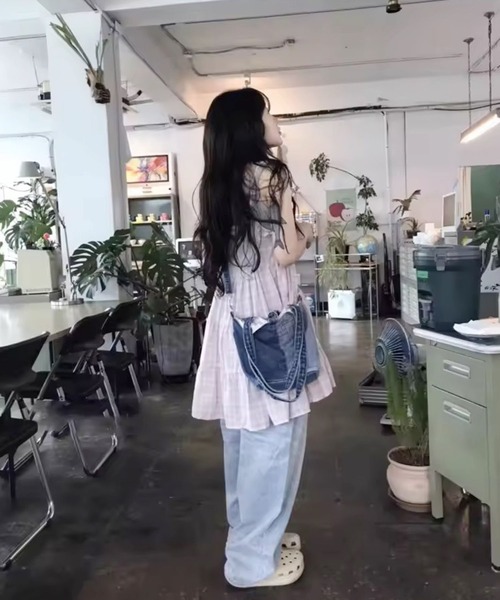 ammy.（エイミードット）の「【 ammy. / エイミードット 】 チェック柄 レイヤード ミニ ワンピース（ワンピース・レディース・ピンク/イエロー・FREE）」の6枚目の写真