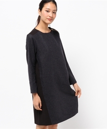 ikka | Sdv 切り替えウール混ワンピース(ワンピース)