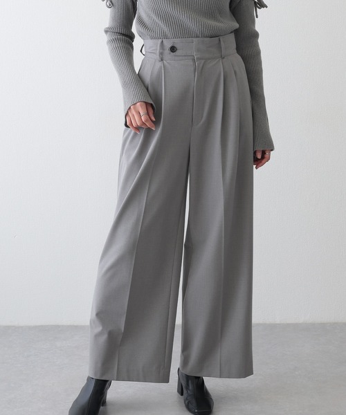 relaページ フラップデザインタック入りスラックス（スラックス）｜Lace Ladies