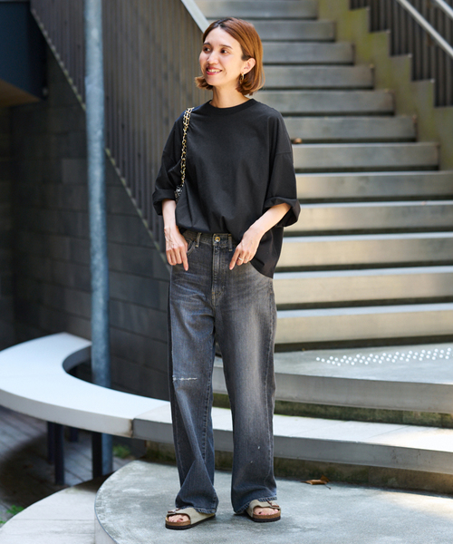「FRAMeWORK」 長袖カットソー - ブラック レディース 2025年最新】FRAMeWORK レディース 長袖 Tシャツ・カットソーの
