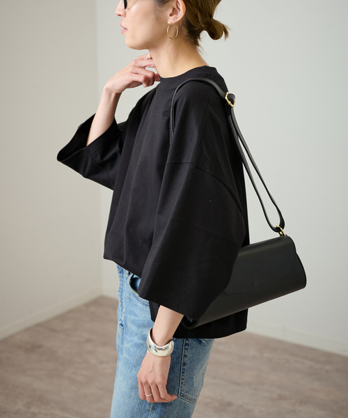 FRAMeWORK（フレームワーク）の「≪追加≫モックネックTシャツ（Tシャツ/カットソー・レディース・ブラック/ホワイト/ボルドー・FREE）」の22枚目の写真