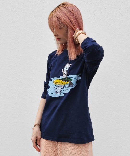 CRYSTAL BALL(クリスタルボール)の「LOHAS Hippie cutsew(Tシャツ/カットソー・レディース・ベージュ/ネイビー/ブラック・FREE)」の8枚目の写真