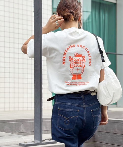 COBMASTER（コブマスター）の「【COBMASTER/コブマスター】COB HIKECLUB TEE/半袖Tシャツ（Tシャツ/カットソー・レディース・ホワイト系その他/インディゴブルー/ラベンダー/ホワイト系その他2・SMALL/MEDIUM/LARGE/X-LARGE/X-SMALL）」の2枚目の写真