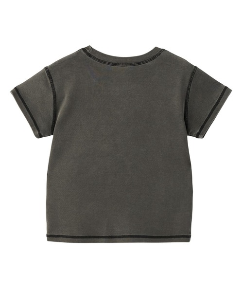 X-girl（エックスガール）の「LOGO AND NUMBER S/S BABY TEE（Tシャツ/カットソー・レディース・ブラック/ネイビー/ブラウン・S/M）」の6枚目の写真