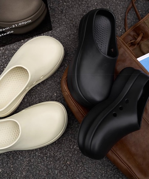 WESTBOY（ウエストボーイ）の「厚底クロッグサンダルWO25S10SD07【WB ORIGINALS】（サンダル・メンズ・ホワイト/ブラック・38/40/42/44）」の9枚目の写真